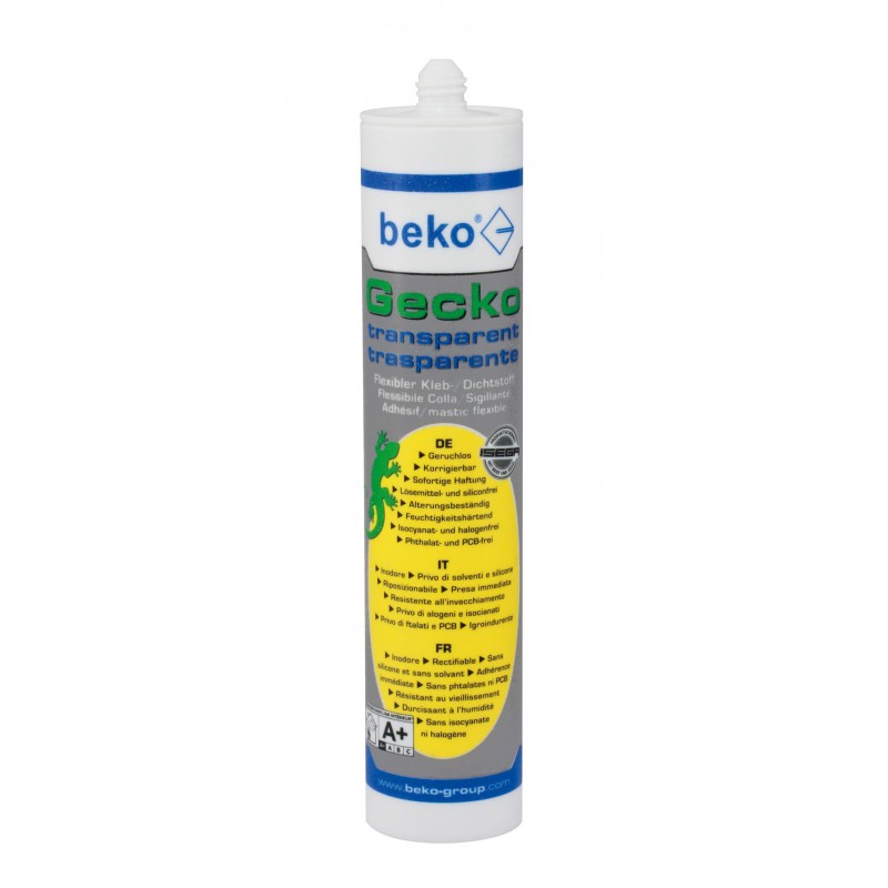 Gecko Kleb-/Dichtstoff 290ml transparent 245 310 0CC