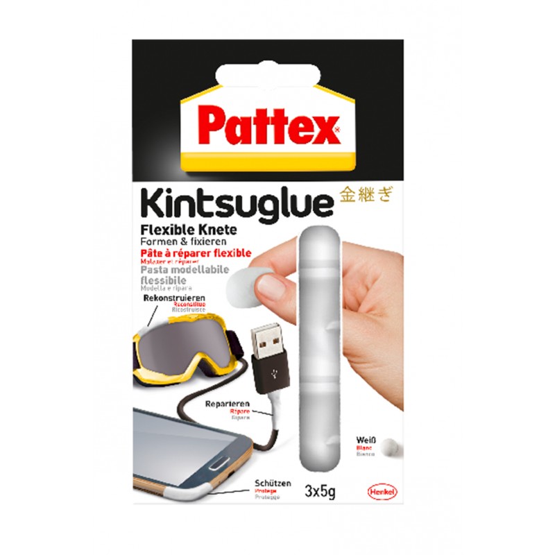 Pattex Kintsuglue Flexible Knete weiss  3x5g 50445